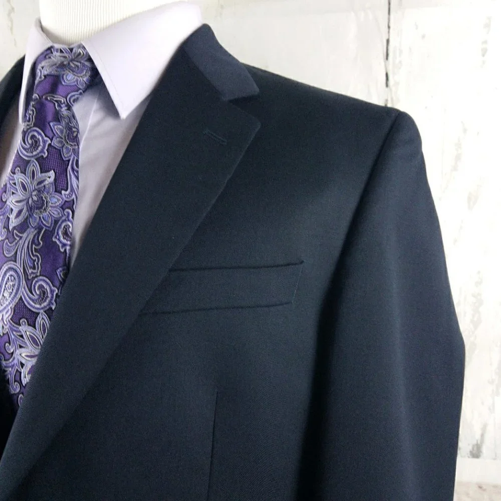Z2 By Zante Jack Henry 43L Wool 2 Gold Buttons Blue Blazer Sport Coat